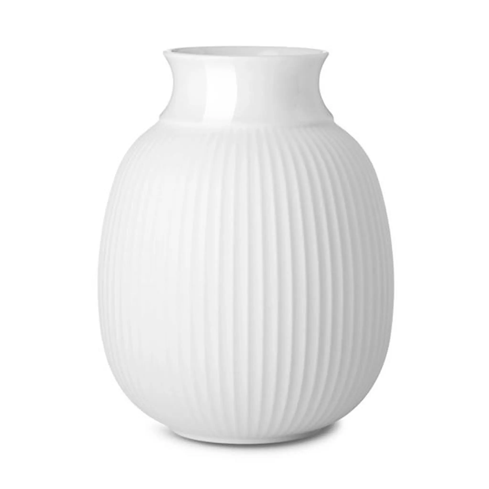 Lyngby Porcelæn Curve Maljakko 17,5 cm Valkoinen