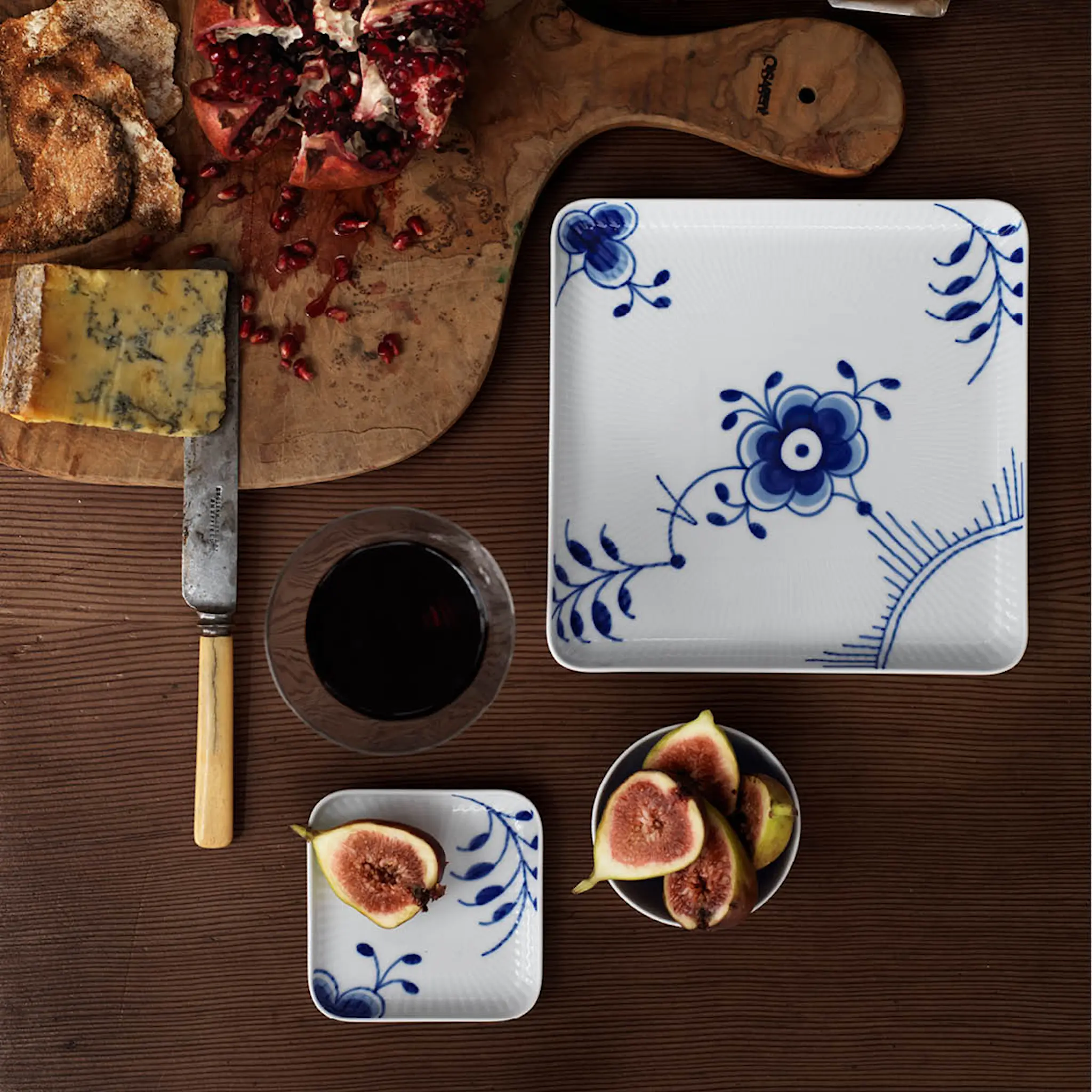 Royal Copenhagen Blue Fluted Mega Lautanen 20x20 cm