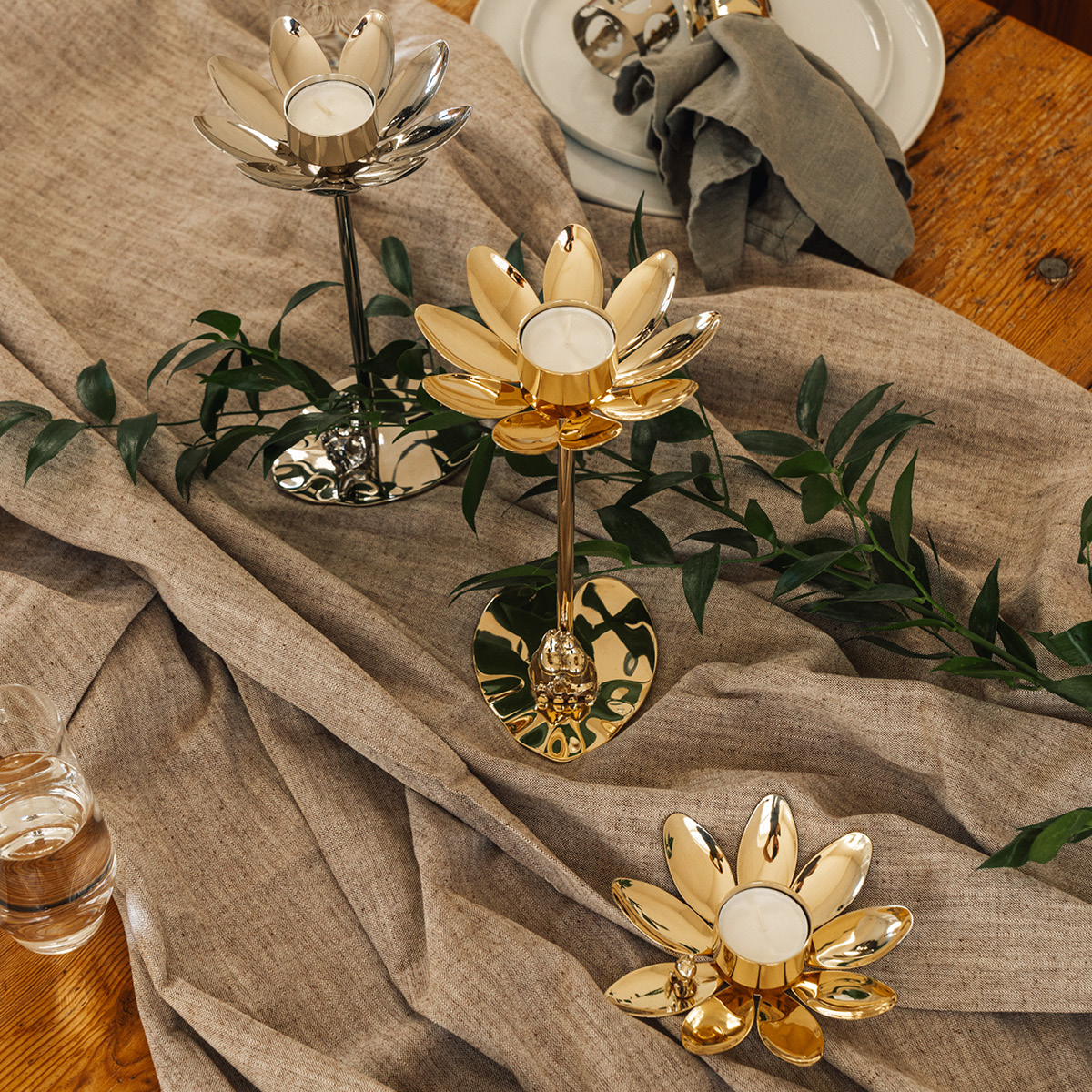 Hilke Hilke x Mumin ljusstake Lilla My mässing