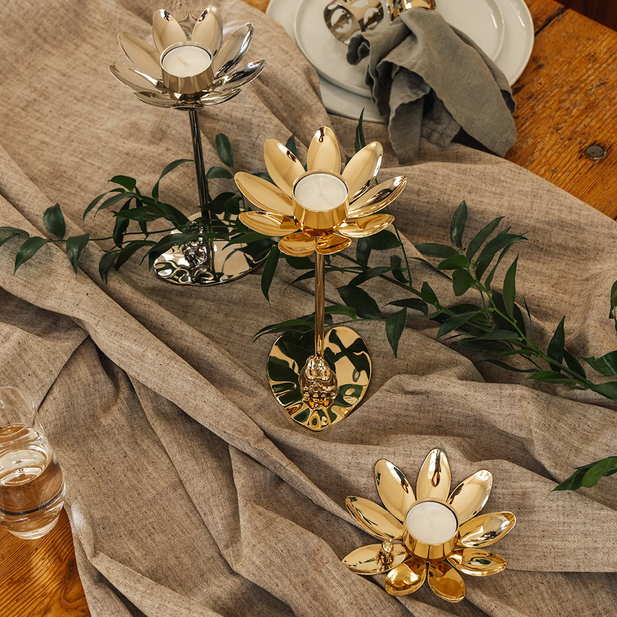 Hilke Hilke x Mumin ljusstake Lilla My mässing