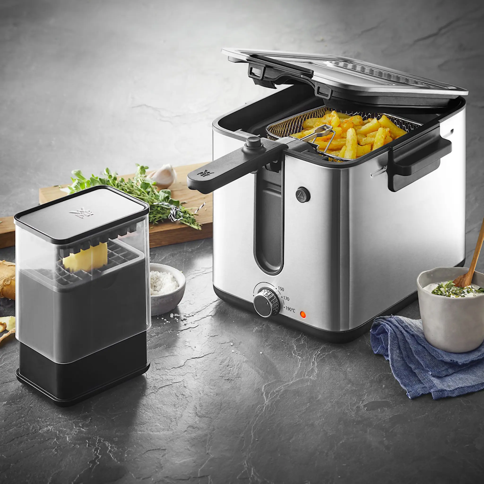 WMF KITCHENminis Fritös med Pommes frites-skärare 1 L