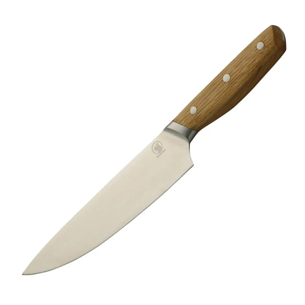 Bosco kokkekniv 20 cm stål/eik