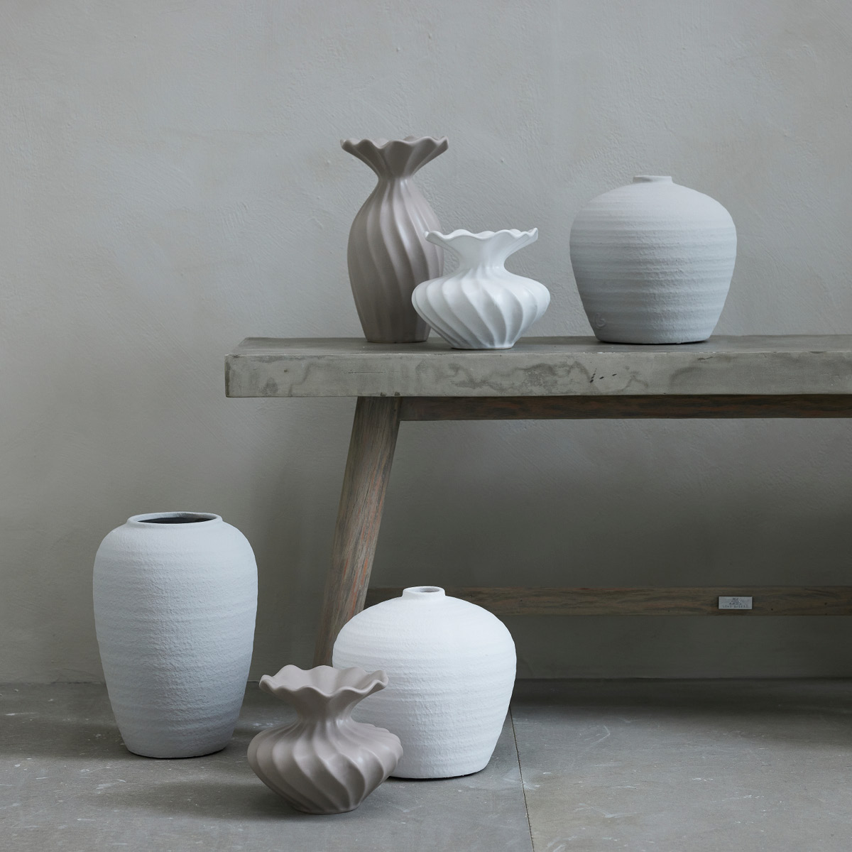 Lene Bjerre Susille vase 14 cm sand