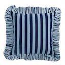Jaipur Stripe kuddfodral med volang 48x48 cm blå