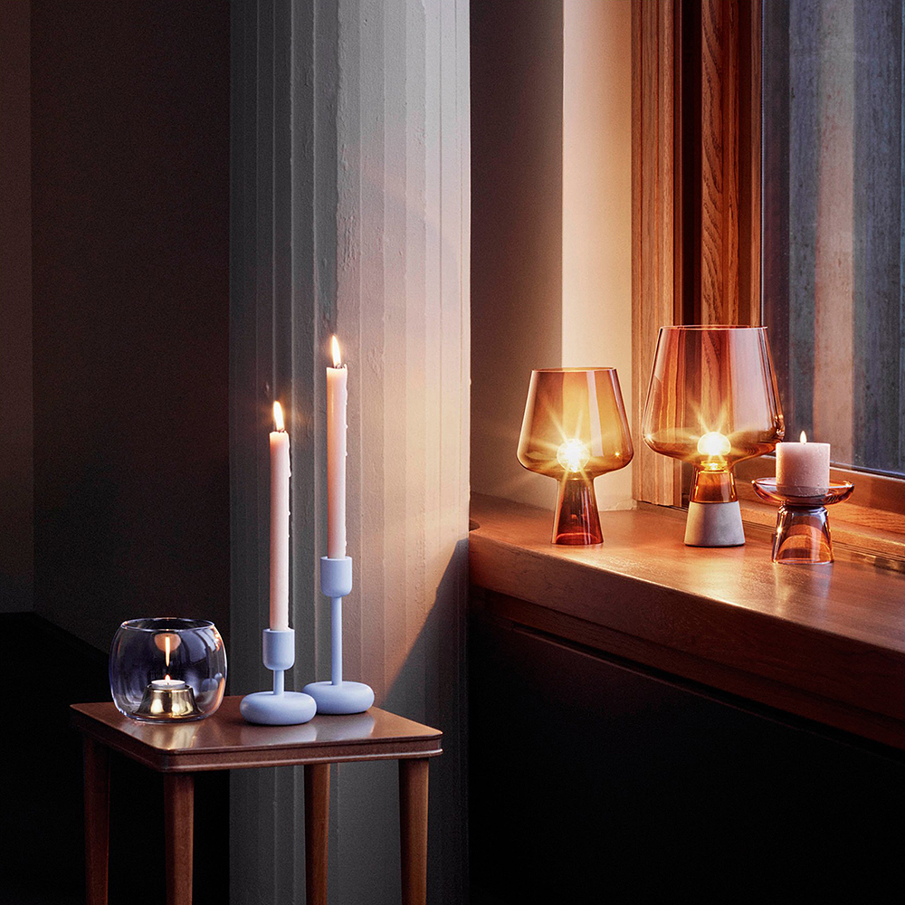 iittala Leimu Valaisin 24x16,5 cm Kupari