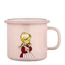 Emil emaljmugg 25 cl Ida rosa