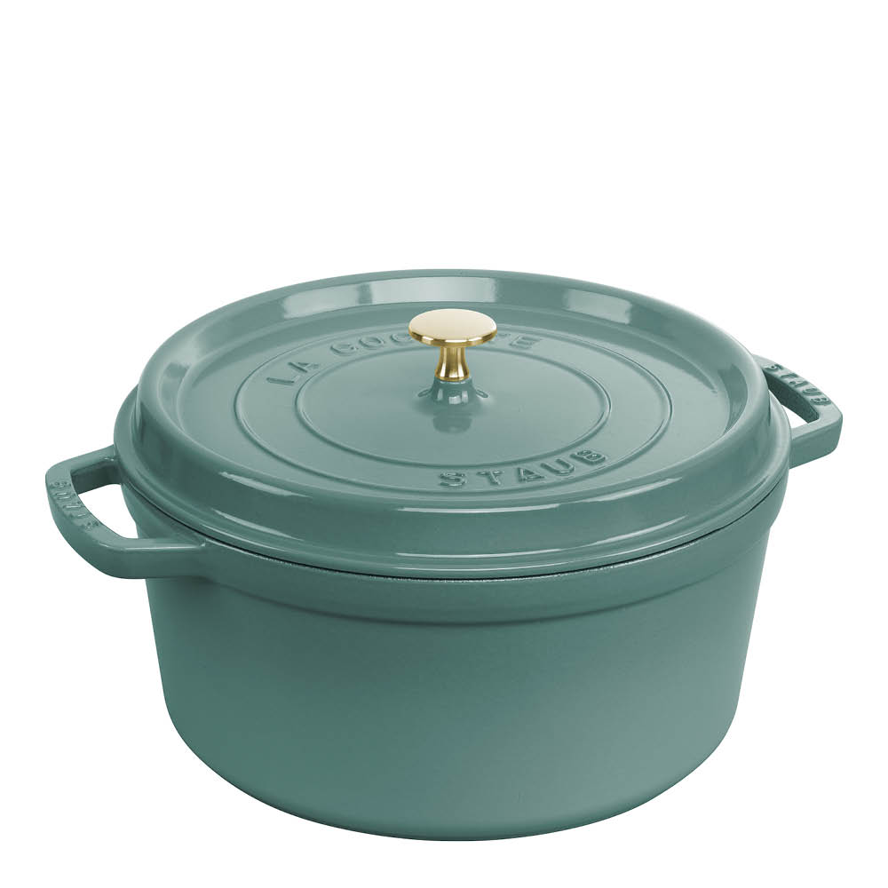 Staub - Staub La Cocotte Valurautapata pyöreä 6,7 L Eukalyptus