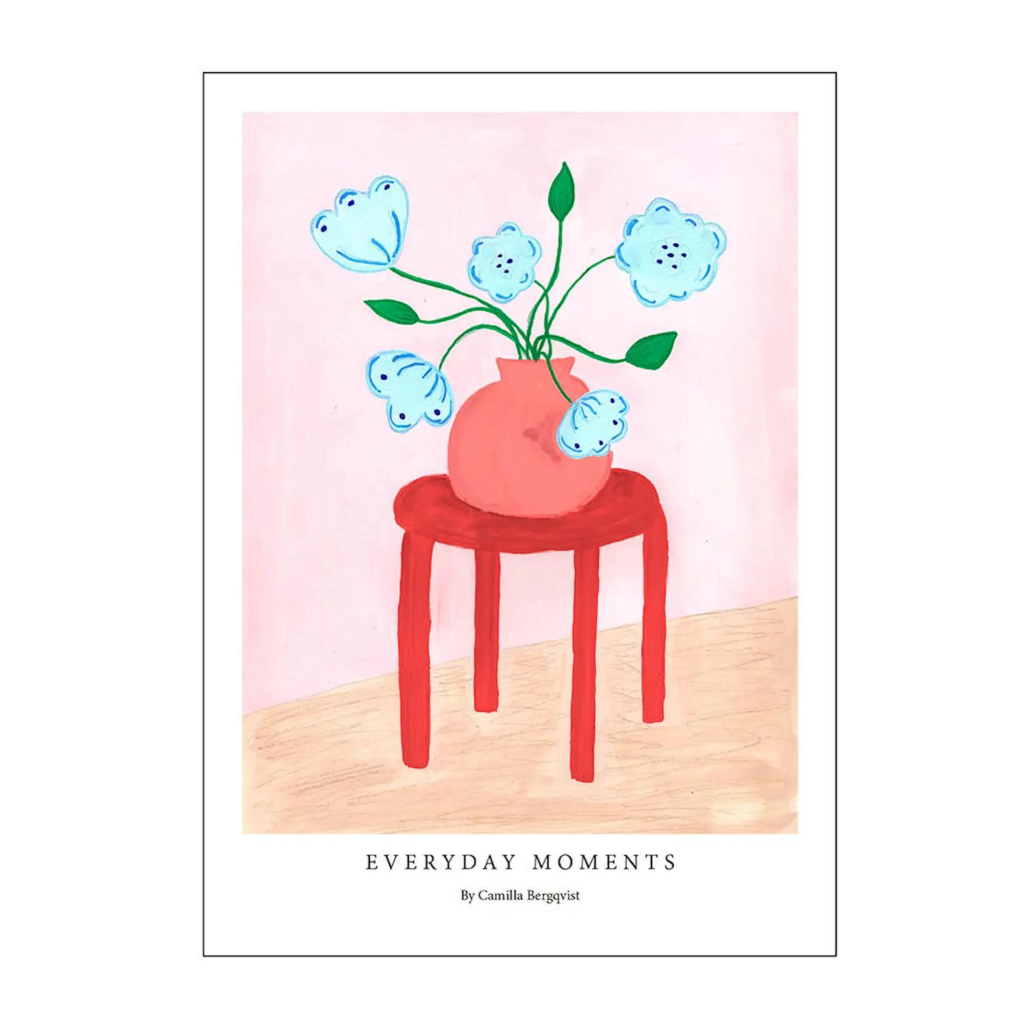 Poster & Frame Camilla Bergqvist Juliste 50x70 cm Red stool