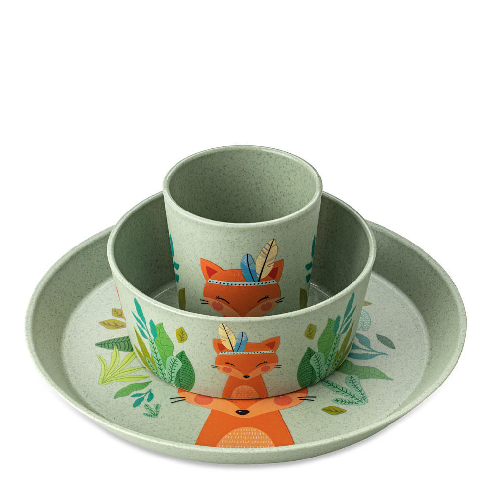 Koziol Connect servise 3 deler tallerken skål krus harry