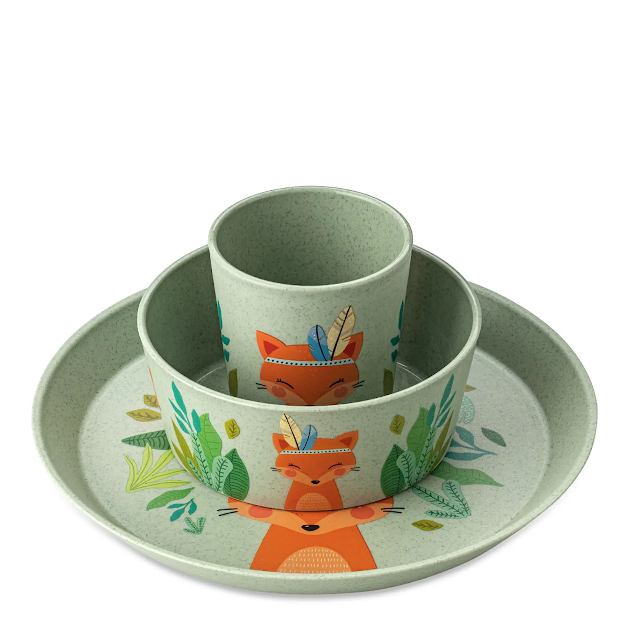 Koziol Connect Servis 3 delar Tallrik Skål Mugg Harry