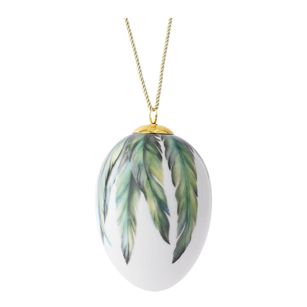 Royal Copenhagen - Spring Collection 2025 Pääsiäismuna Isot harakan höyhenet 6 cm