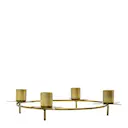 Stage adventsljusstake rund 25 cm antik mässing