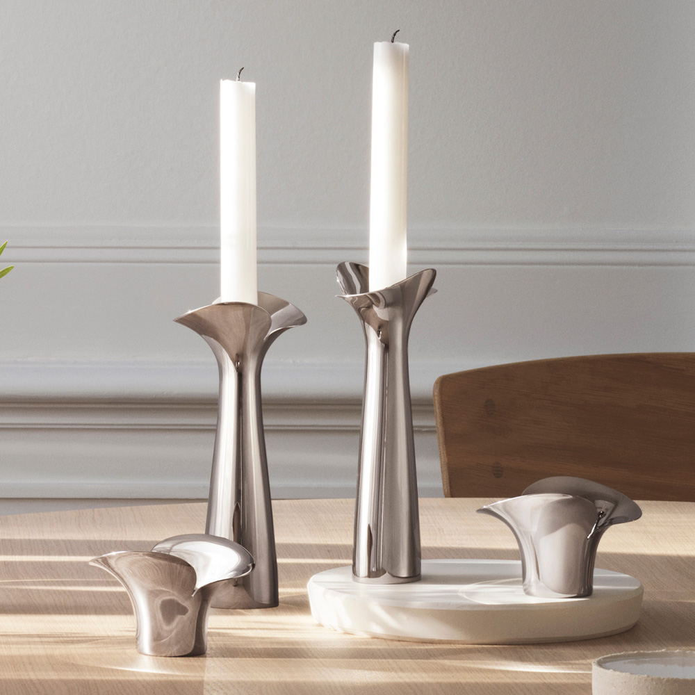 Georg Jensen Bloom Botanica Kynttilälyhty 7 cm 2 kpl