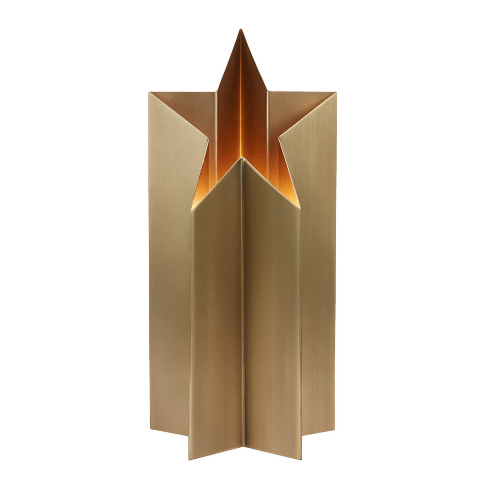 Markslöjd Asteri bordstjärna lampa 35 cm antik mässing