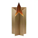 Asteri bordstjärna lampa 35 cm antik mässing