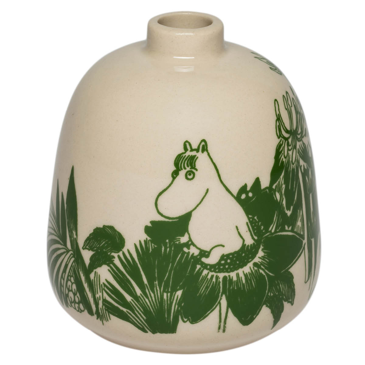 Moomin Arabia Mummi vase 8,3 cm mystisk skog grønn