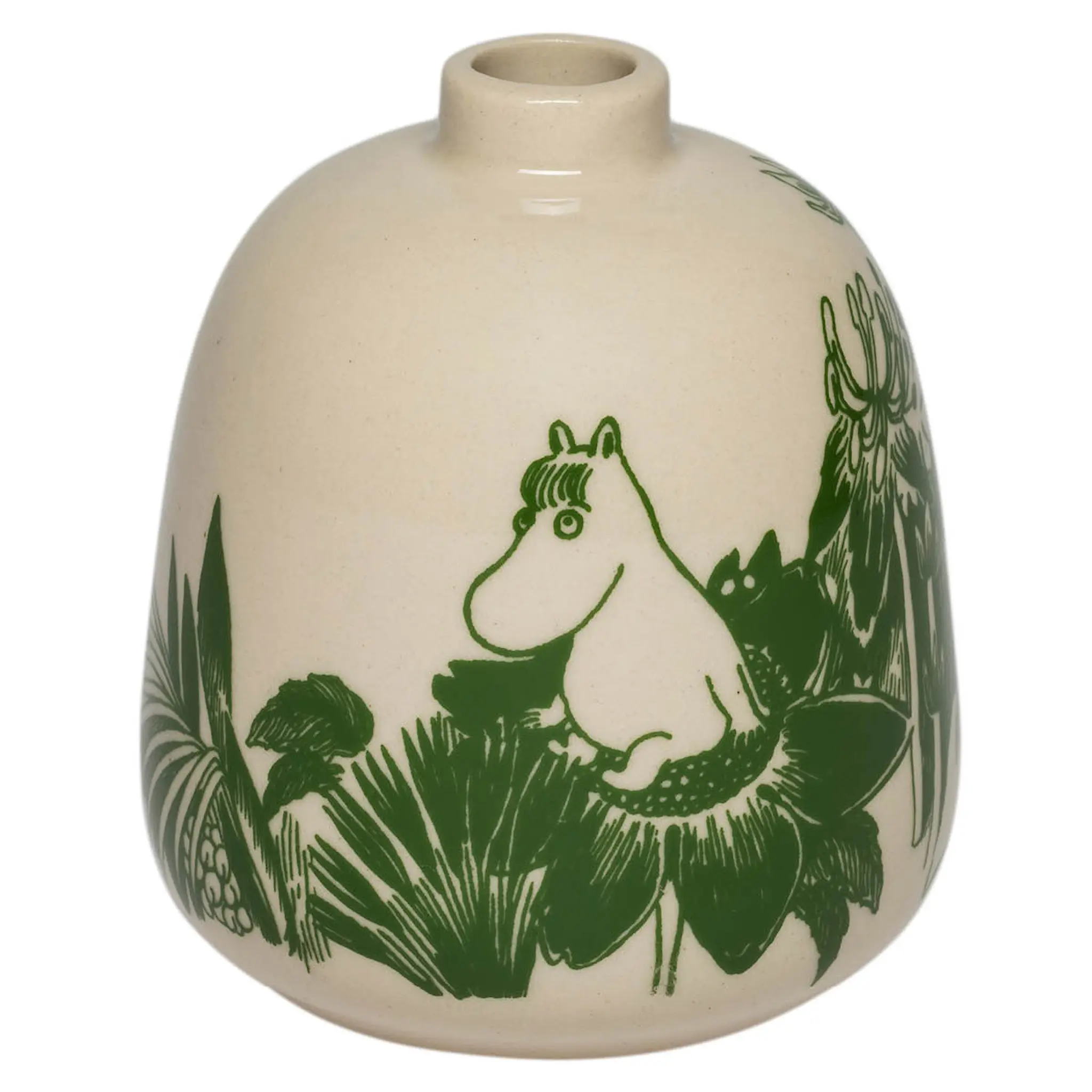 Moomin Arabia Mummi vase 8,3 cm mystisk skog grønn