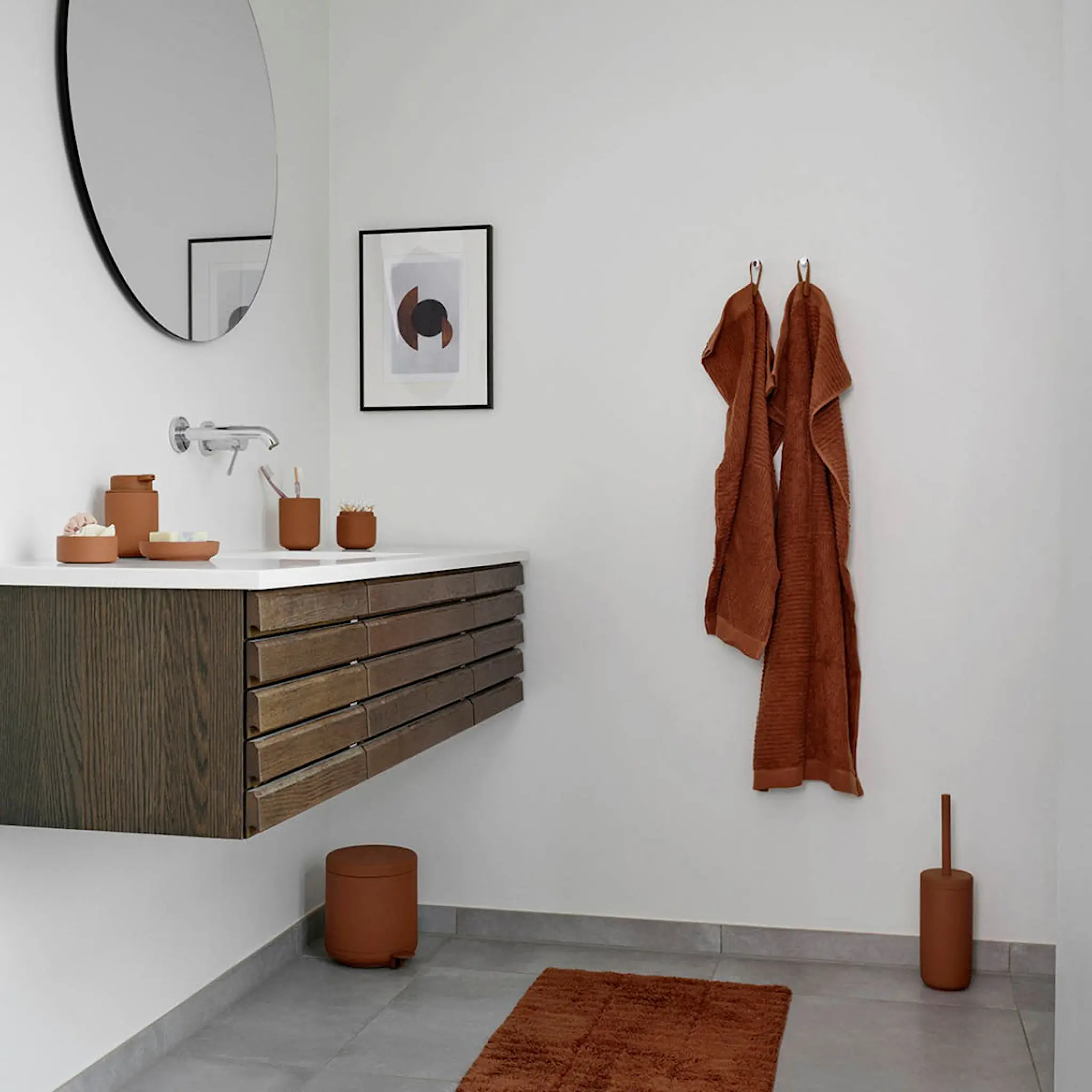 Zone Denmark Classic pyyhe 50x70 cm terrakotta