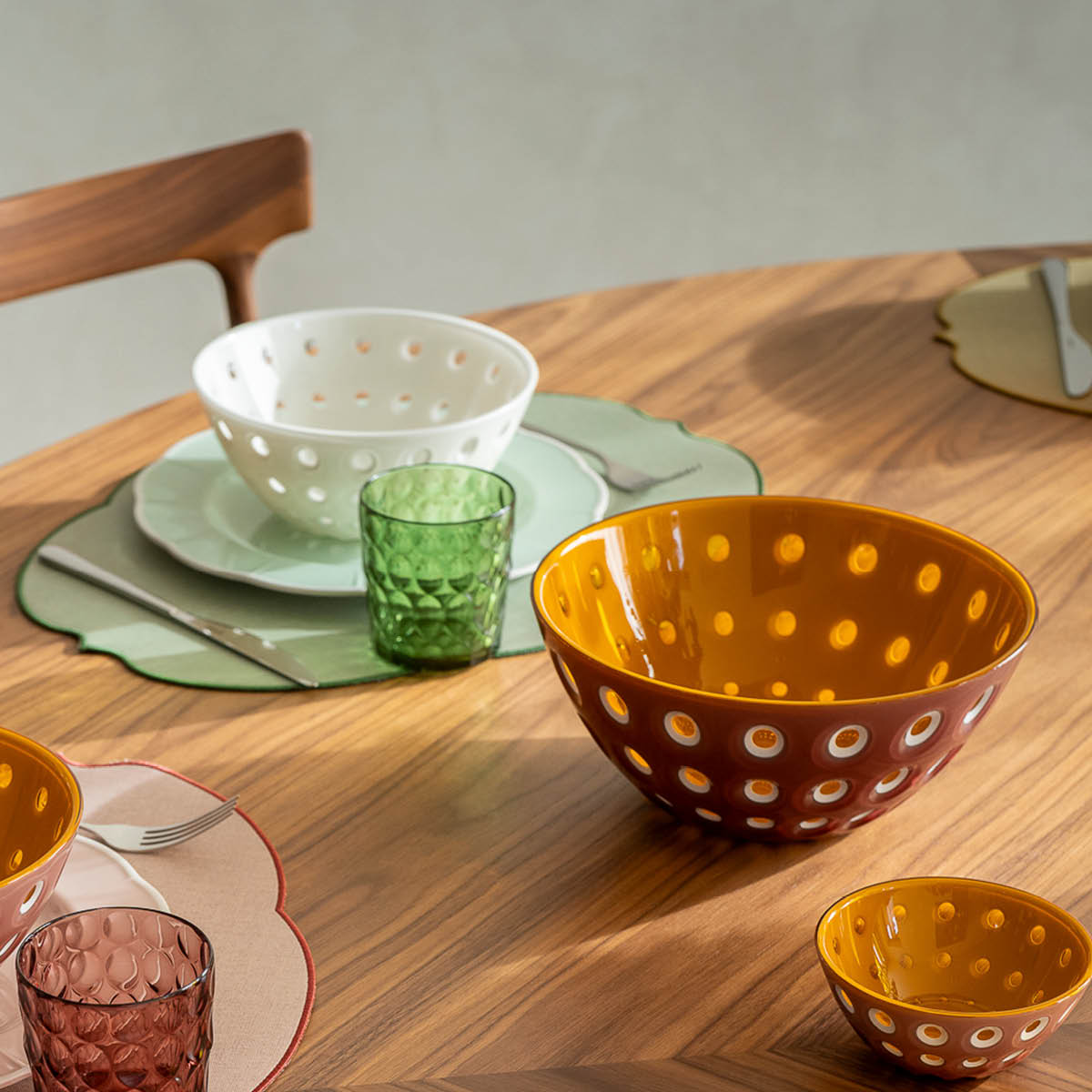 Guzzini Flowers bordbrikke 36x49 cm grønn