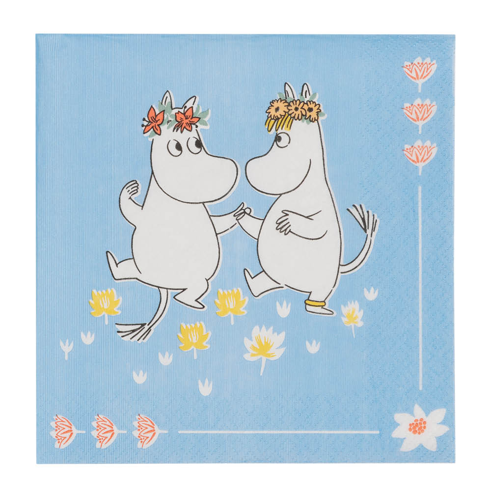 Moomin Arabia Mumin servett 33x33 cm 20-pack Sommardans
