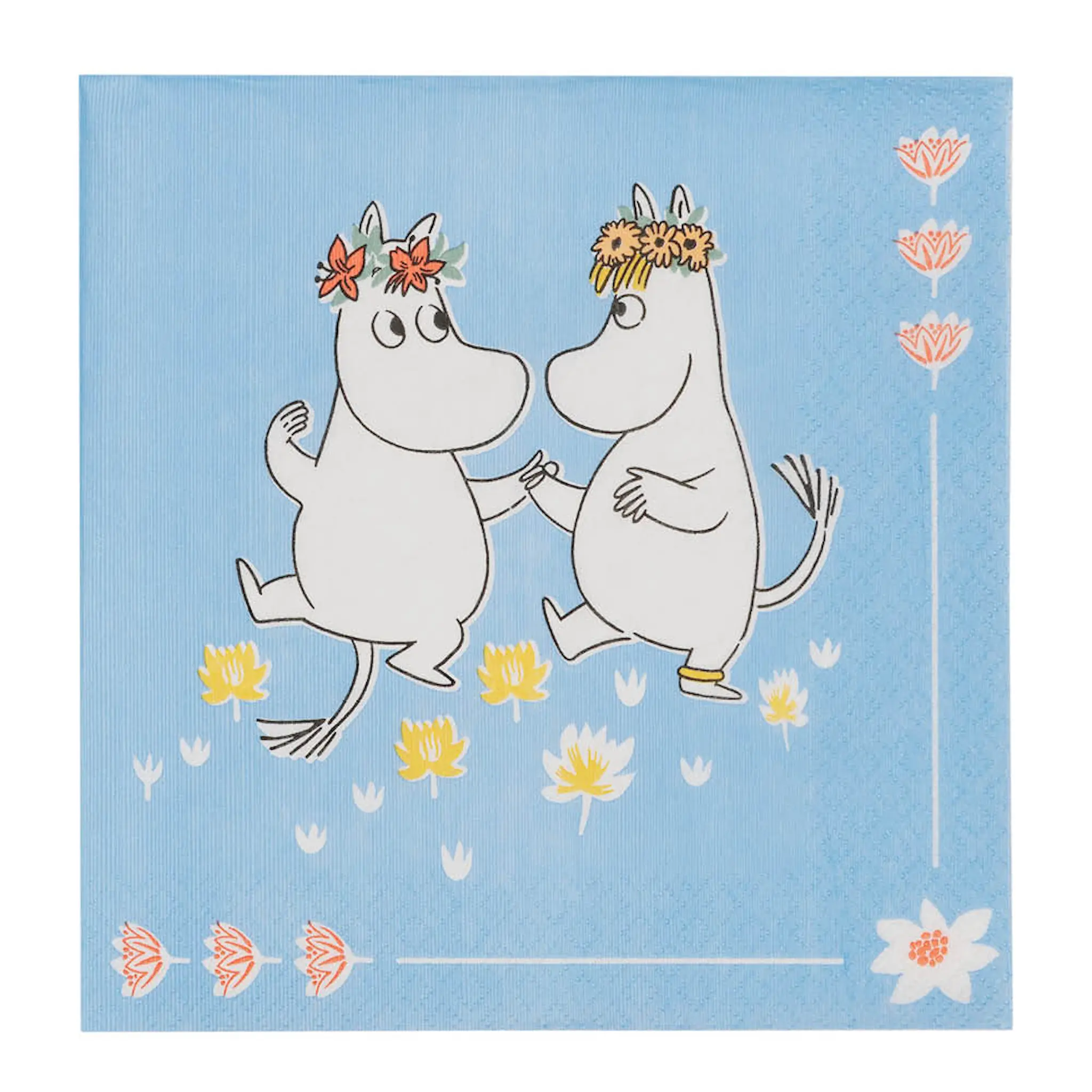 Moomin Arabia Mumin servett 33x33 cm 20-pack Sommardans