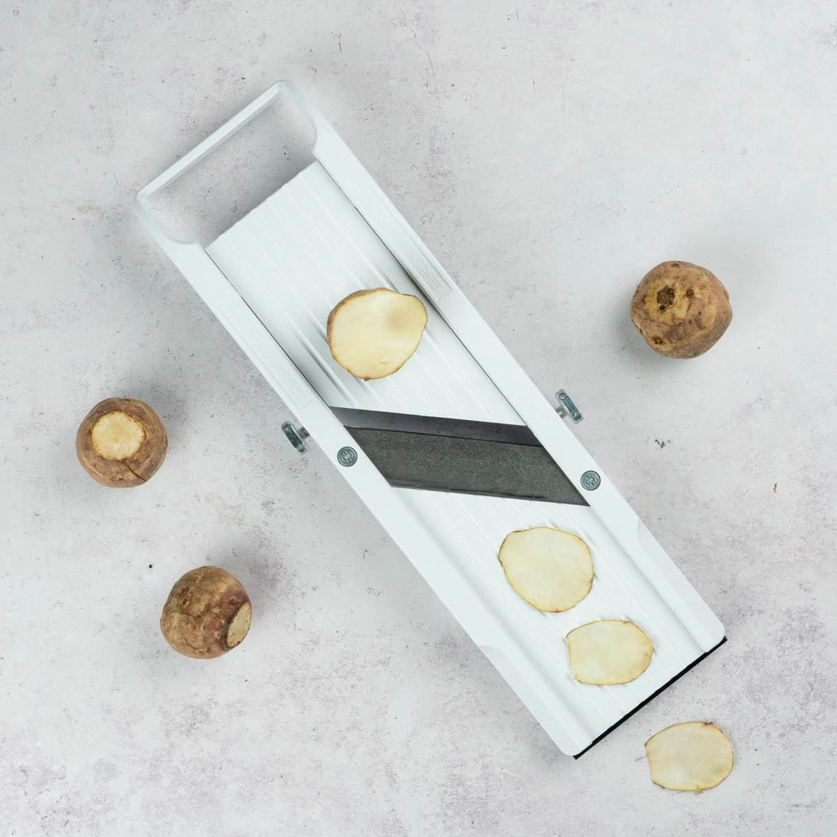 Benriner Mandoliini 6,4 cm Valkoinen