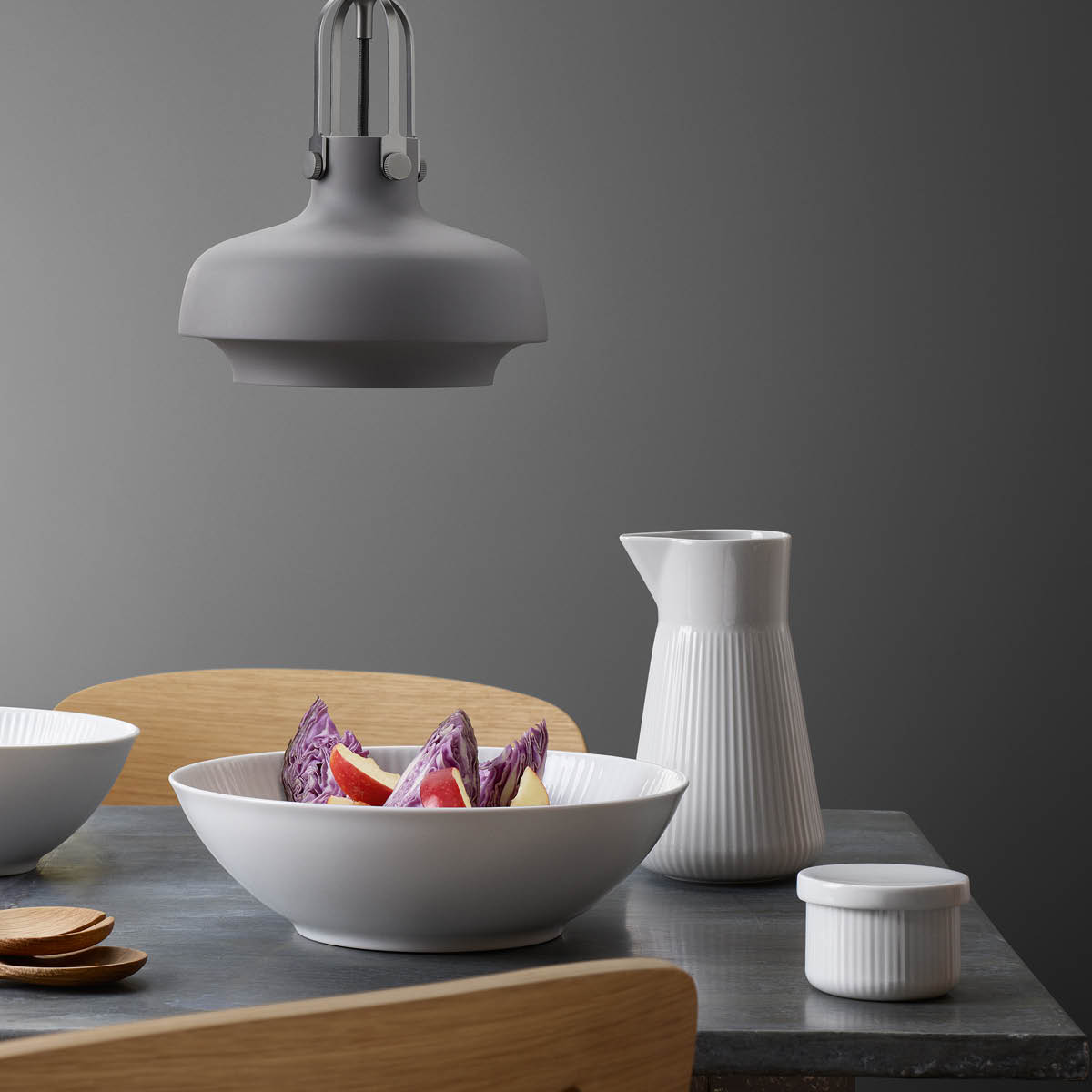 Eva Trio Legio Nova Skål m/Lock 8,5 cm Vit