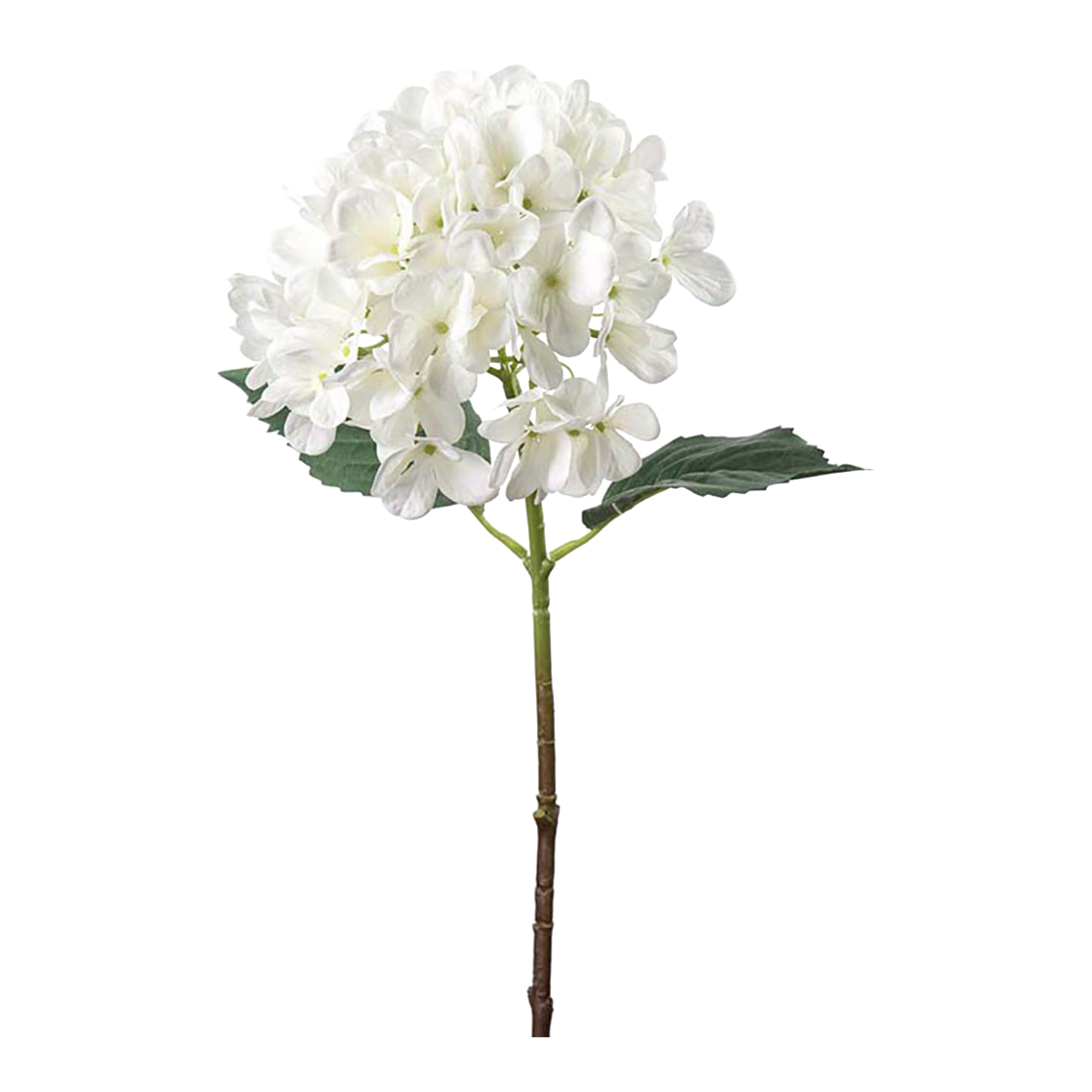 Mr Plant - Hortensia keinotekoinen leikkokukka 48 cm valkoinen