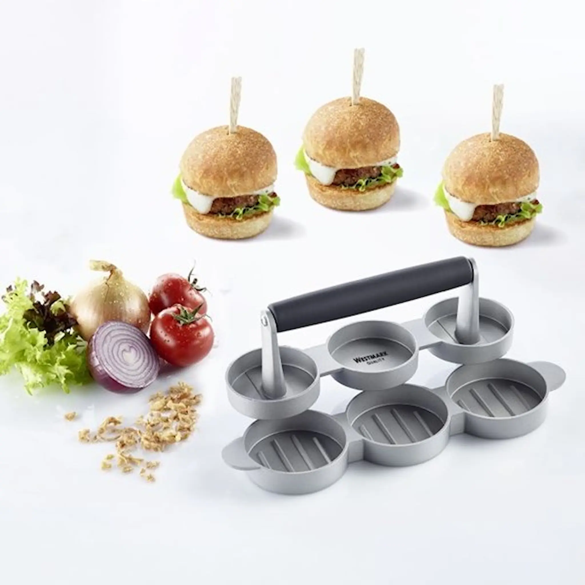 Westmark Trio hamburgerpresse mini hover