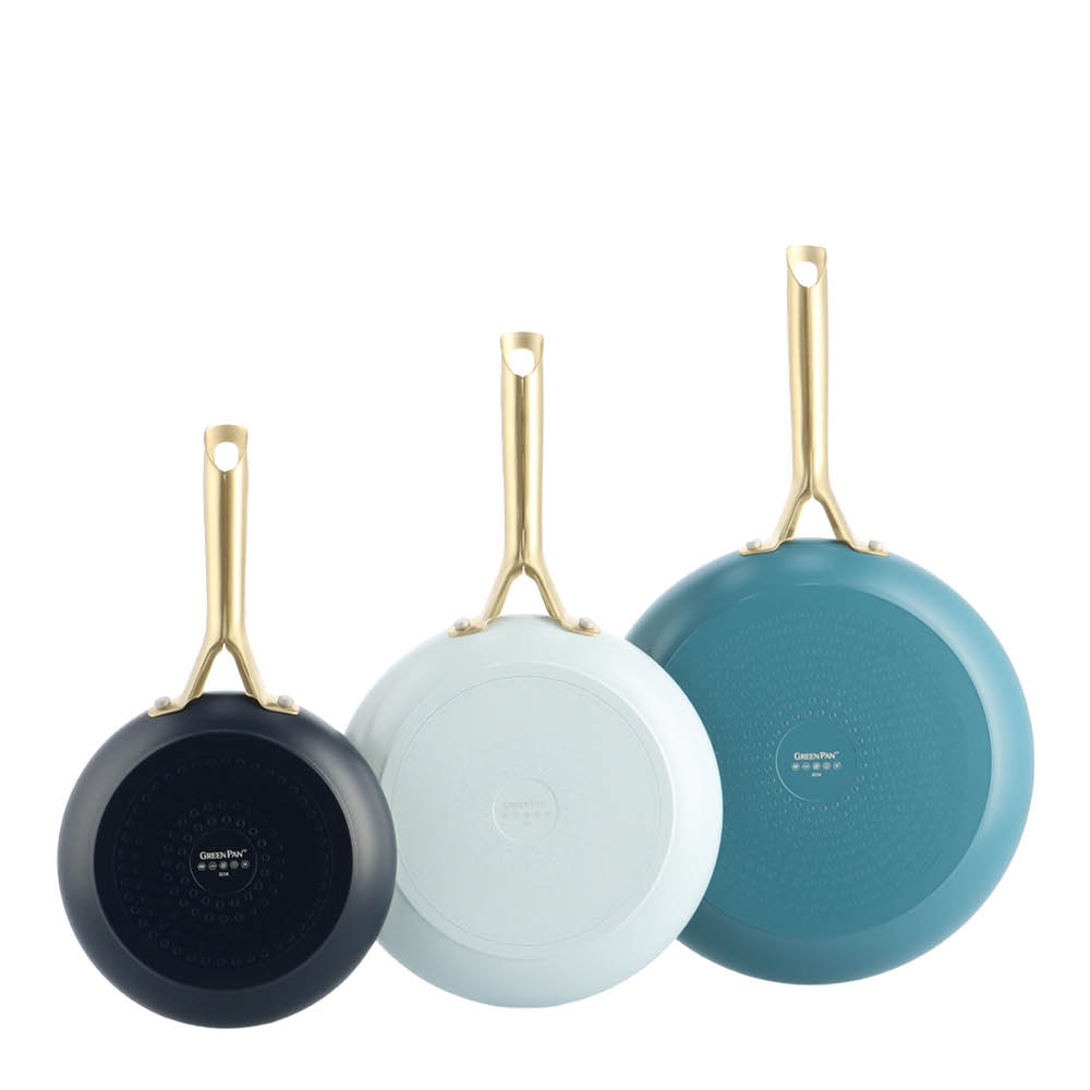GreenPan Shades keramisk stekpanna 3 delar 20+24+28 cm Coastal