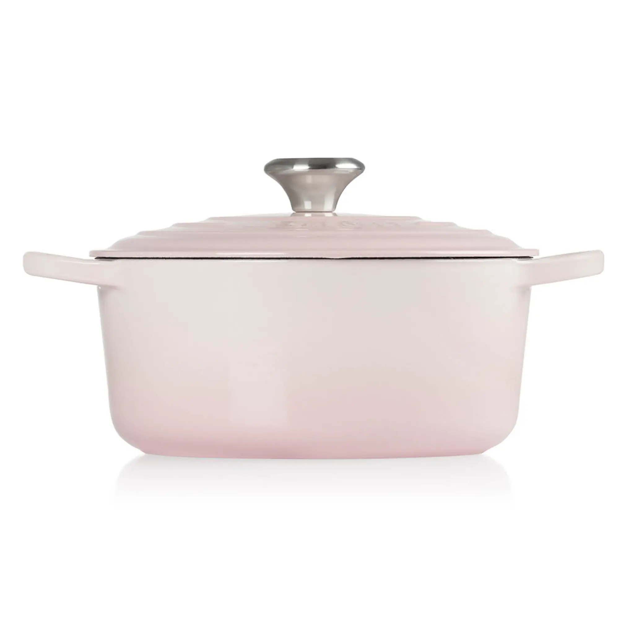 Le Creuset Signature Gjutjärnsgryta rund 24 cm 4,2 L Shell Pink