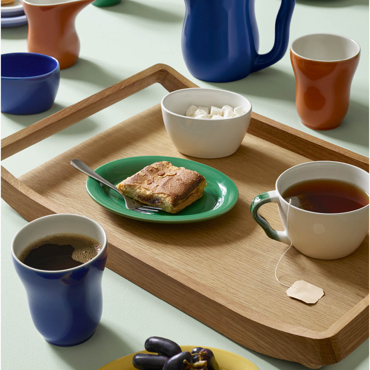 Kähler Ursula Tallrik Oval 22x16 cm Grön