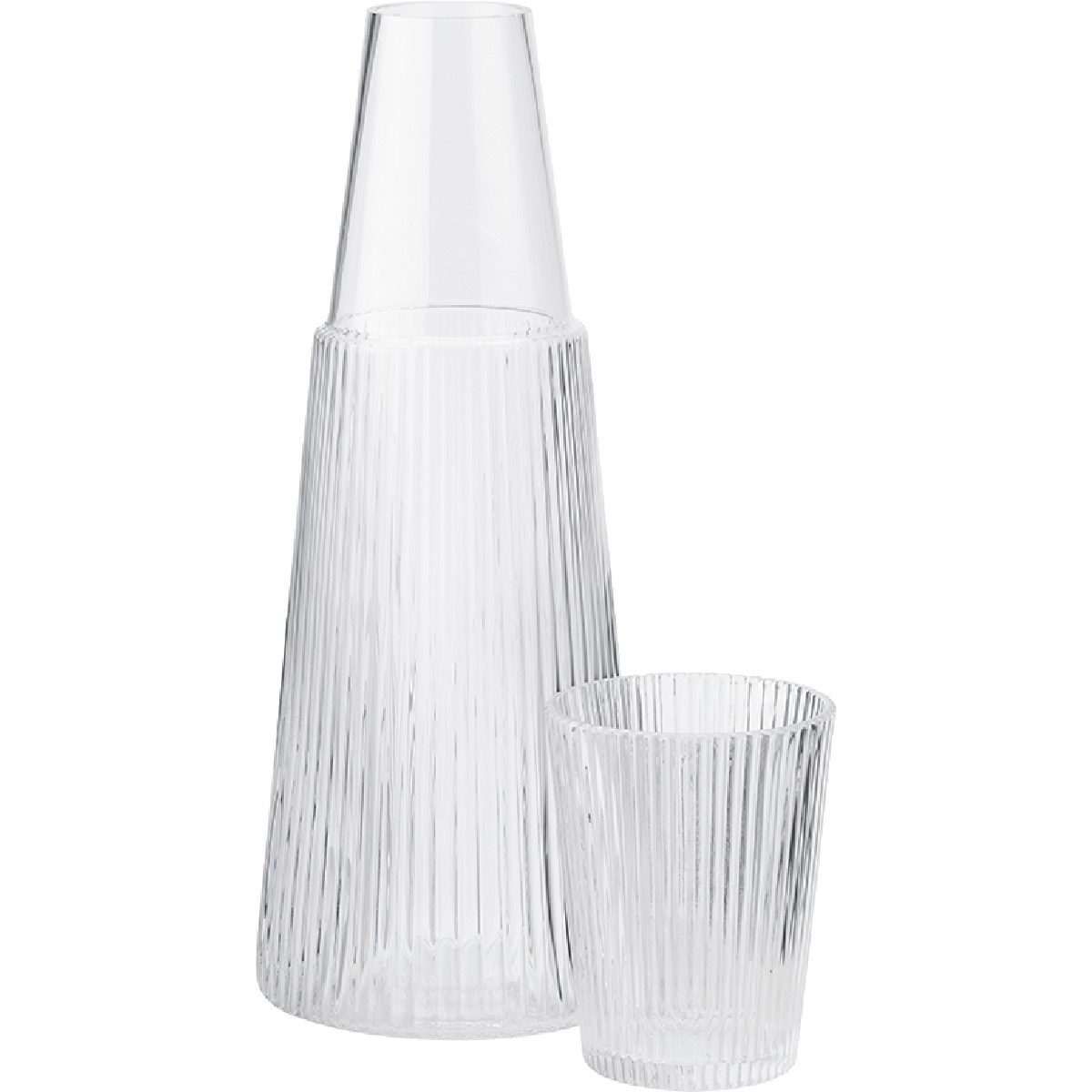 Stelton Pilastro karaffel med glass 1L clear