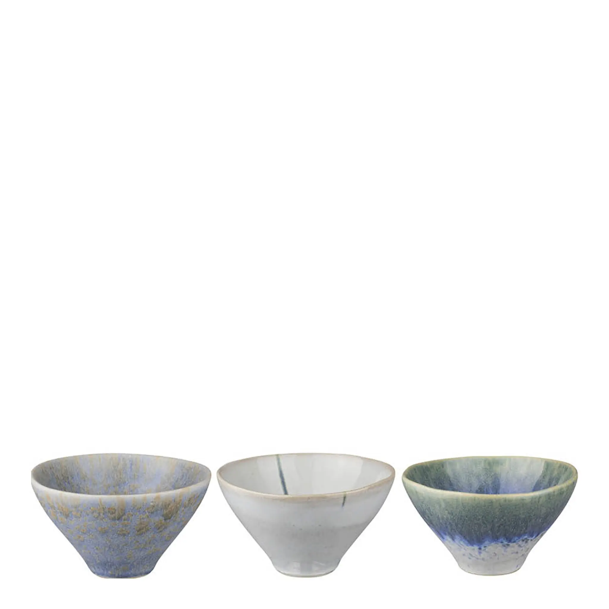 Mette Ditmer Elements skål 3-pack 6,5x12 cm blå
