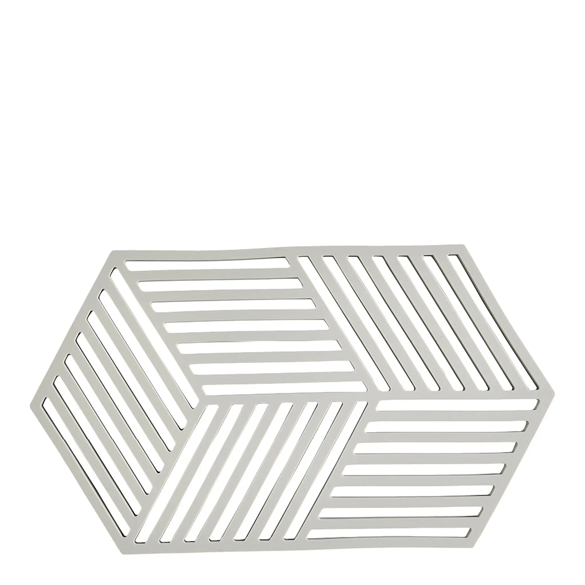 Zone Hexagon Grytunderlägg 24 cm Warm Grey
