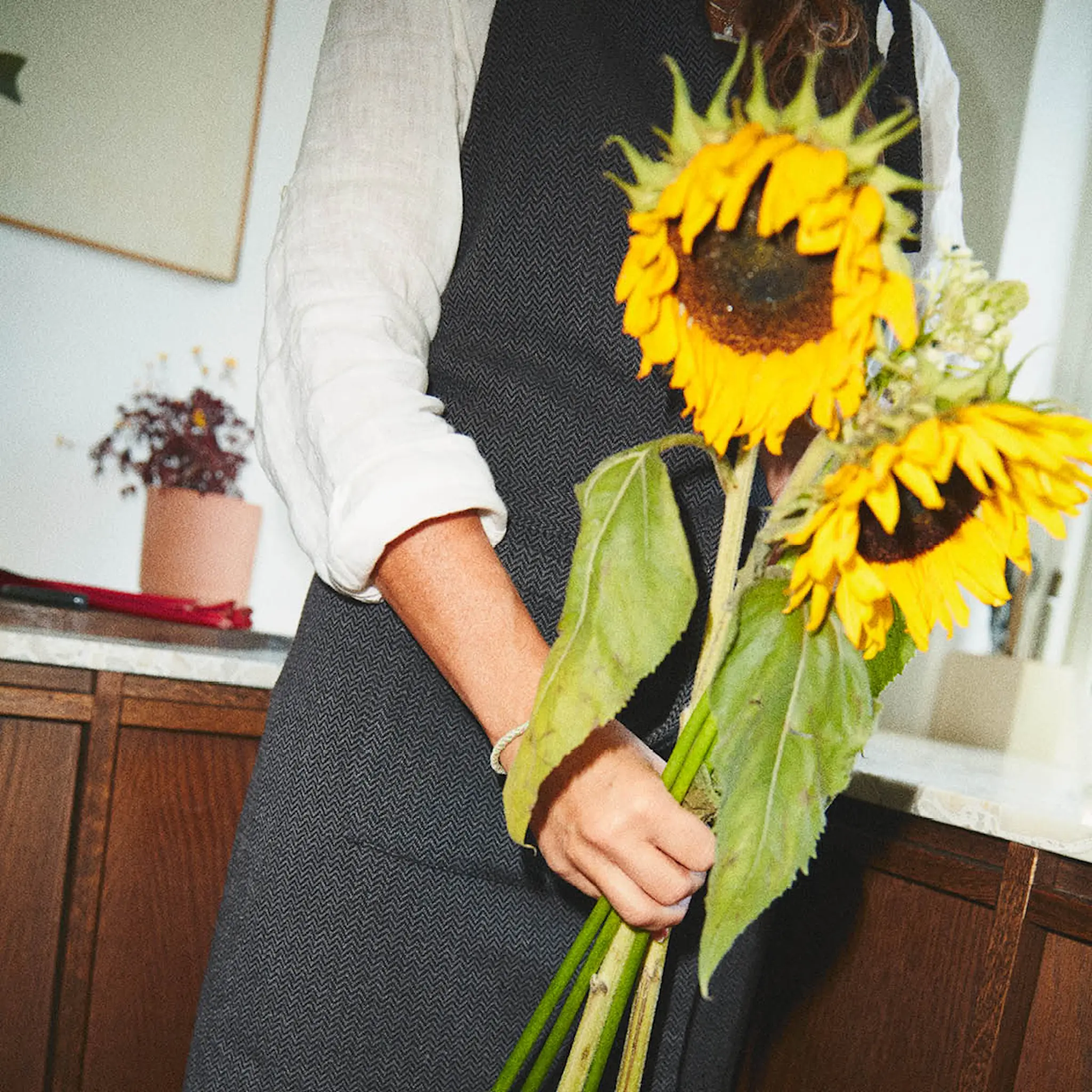 Rosendahl Garn förkläde one size mörkgrå