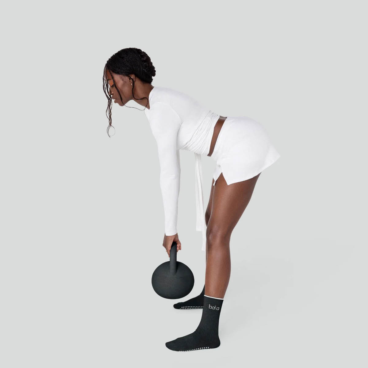 Bala Kettlebell 4,54 kg kullgrå