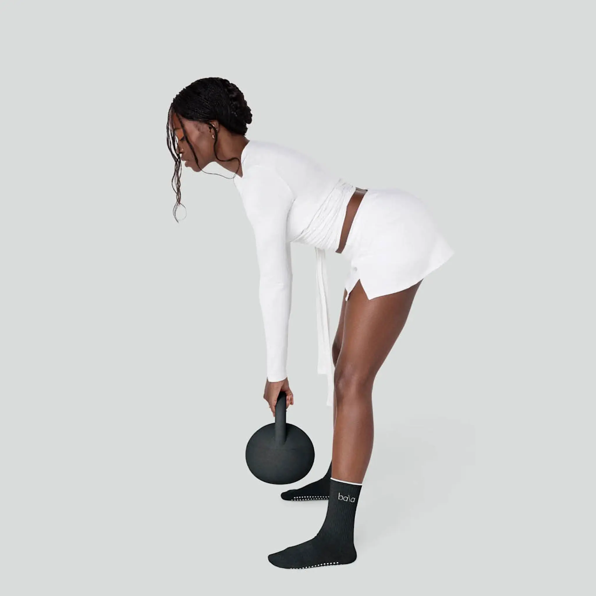 Bala Kettlebell 4,54 kg kullgrå