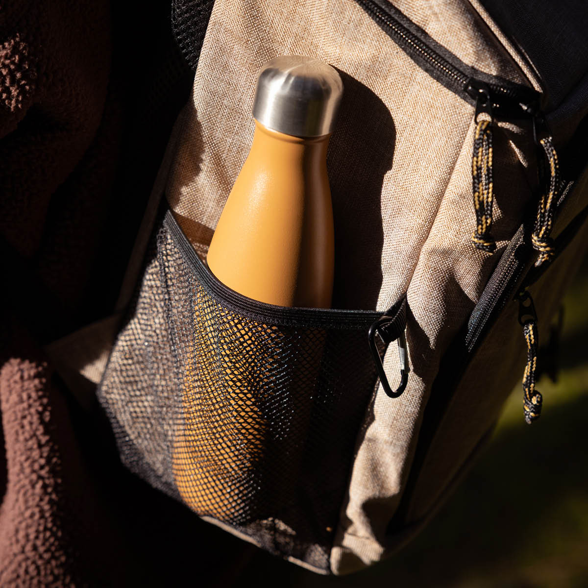 Sagaform Nils stålflaske 0,5L fudge