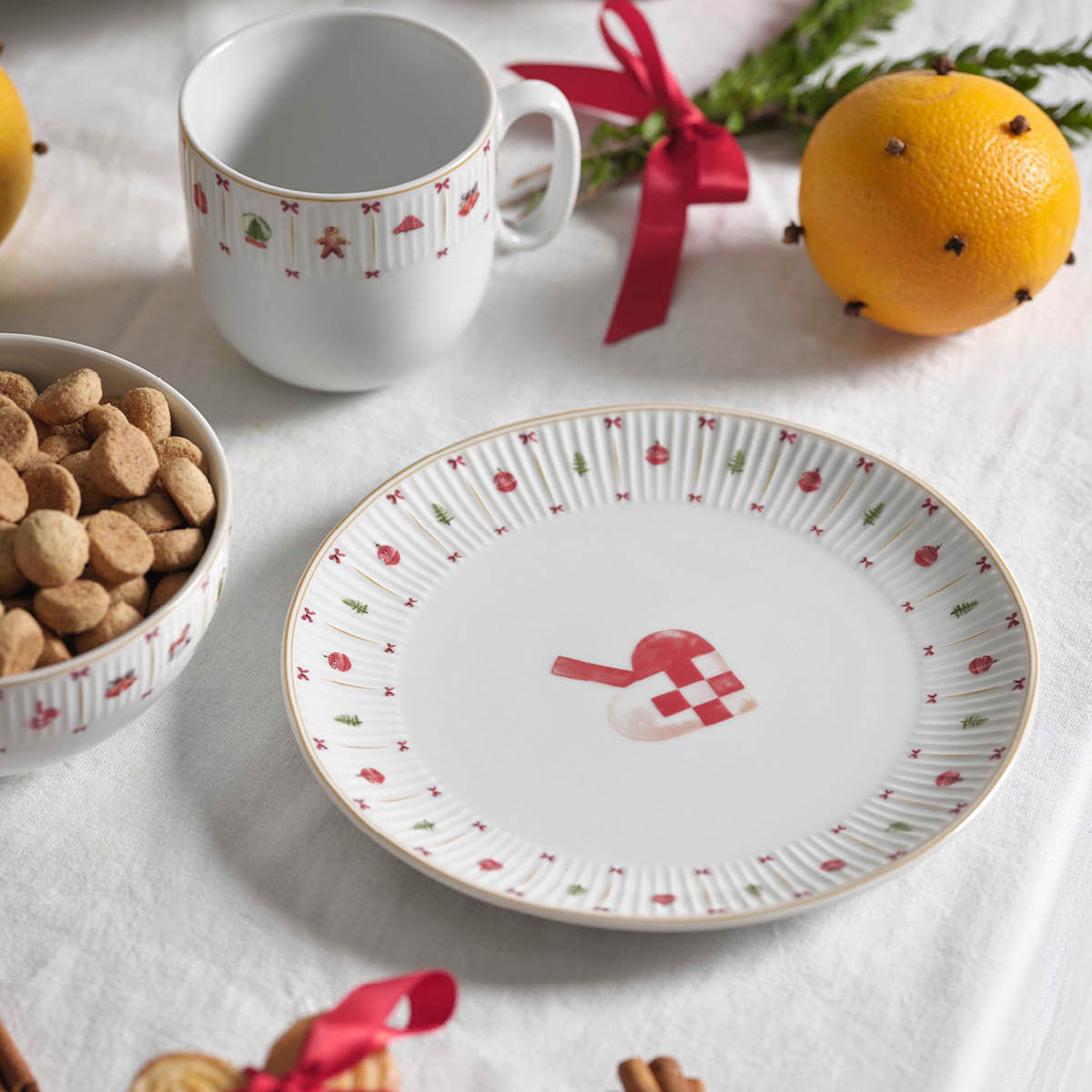 Aida Occasions Cozy Christmas muki 35 cl 2 kpl valkoinen