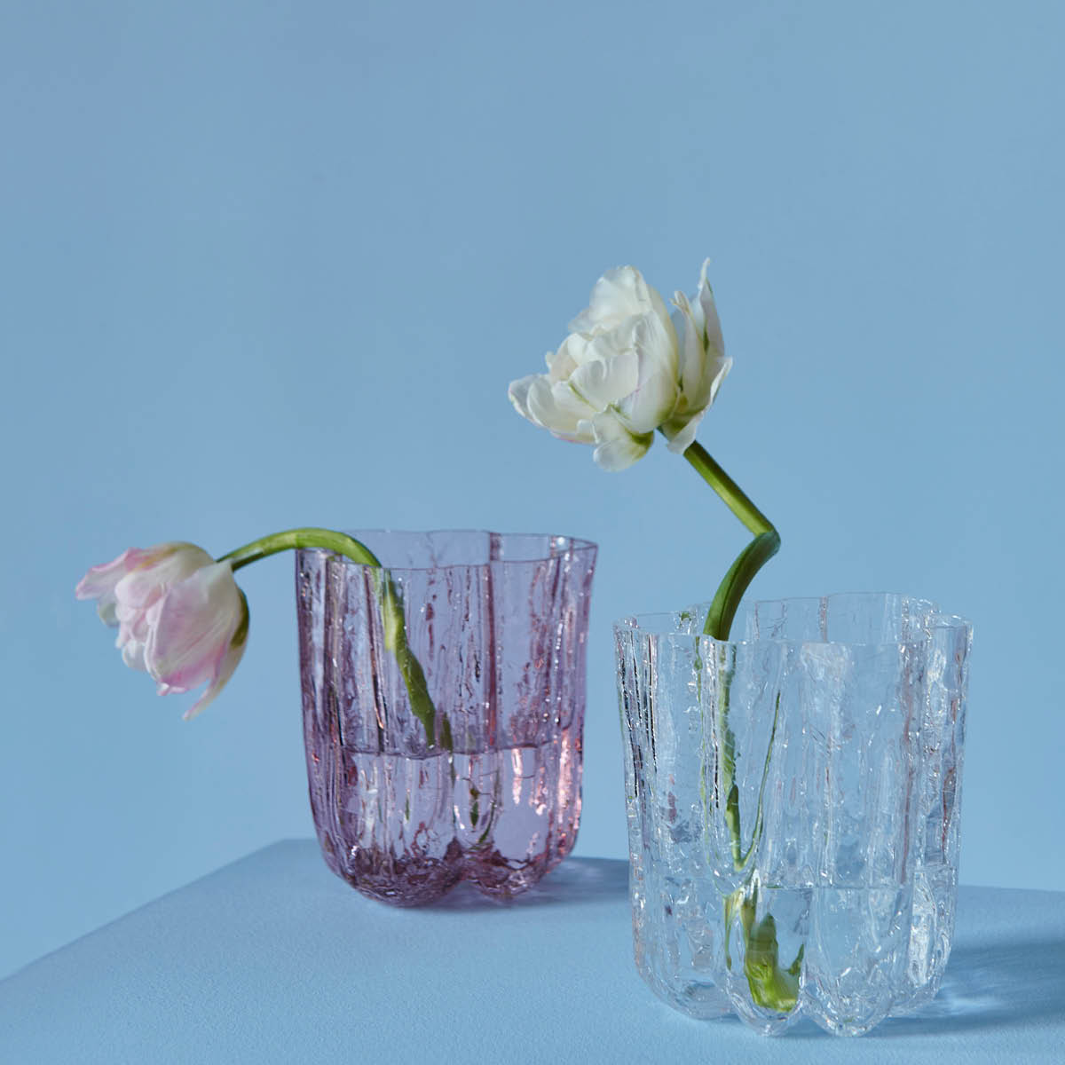 Kosta Boda Crackle vase 12 cm klar