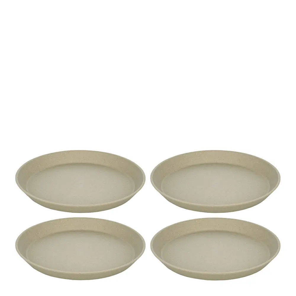 Connect tallerken 20,5 cm 4 stk beige
