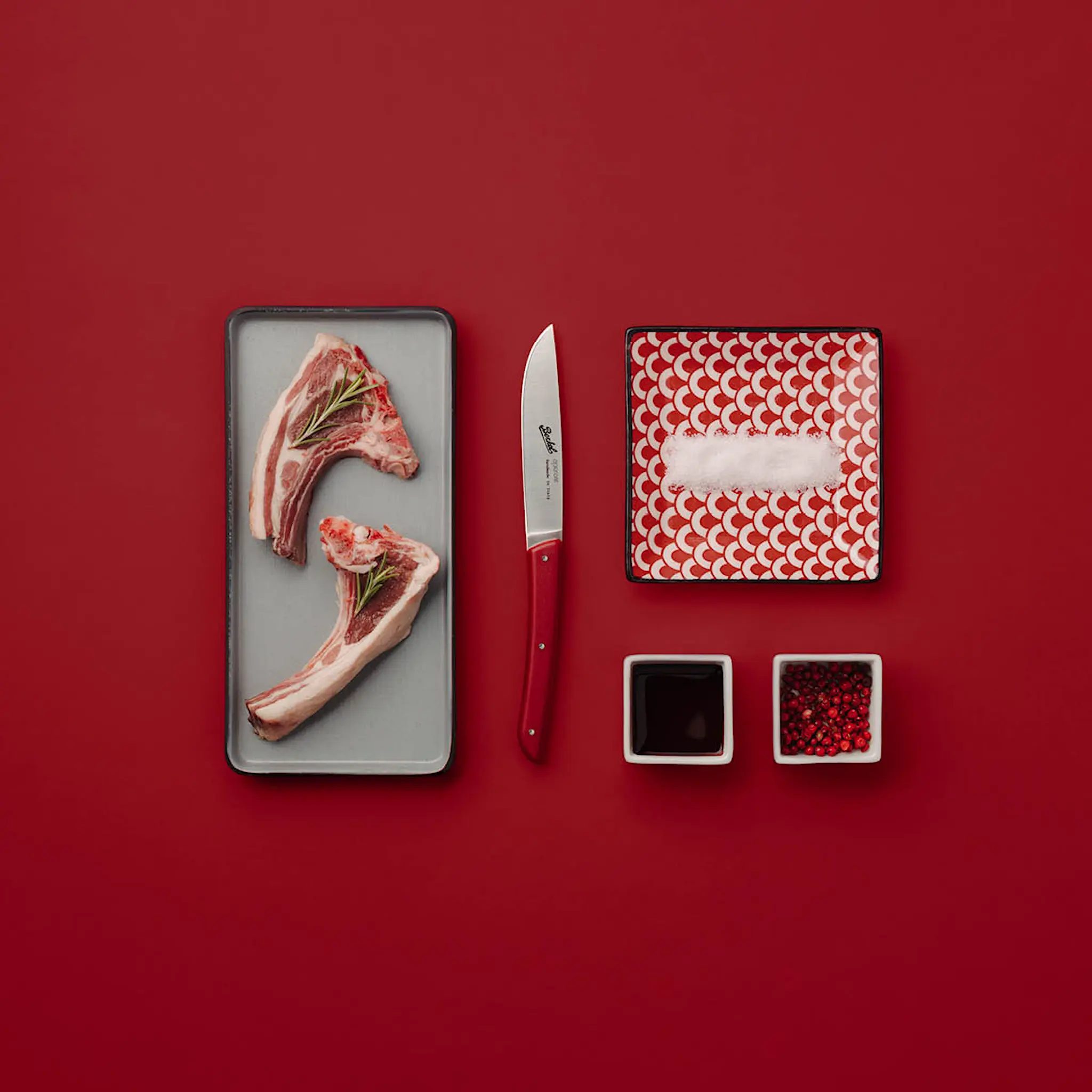 Berkel Color Red grillkniv 11 cm 4-pack