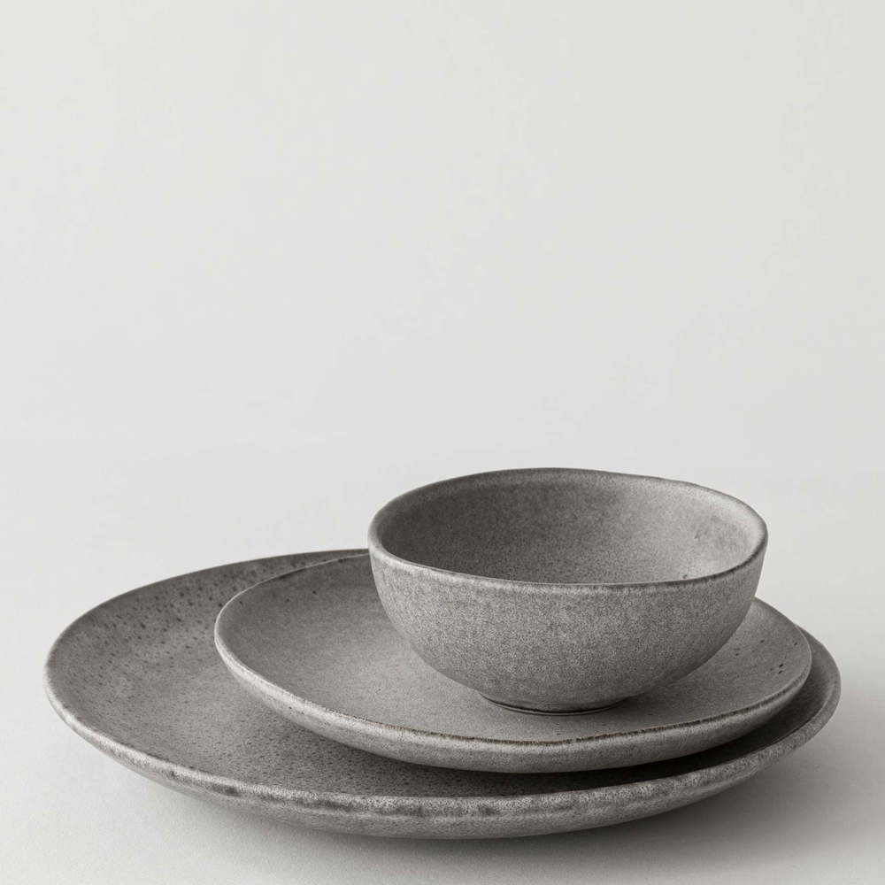 Tell Me More Bon tallerken 21,5 cm grå