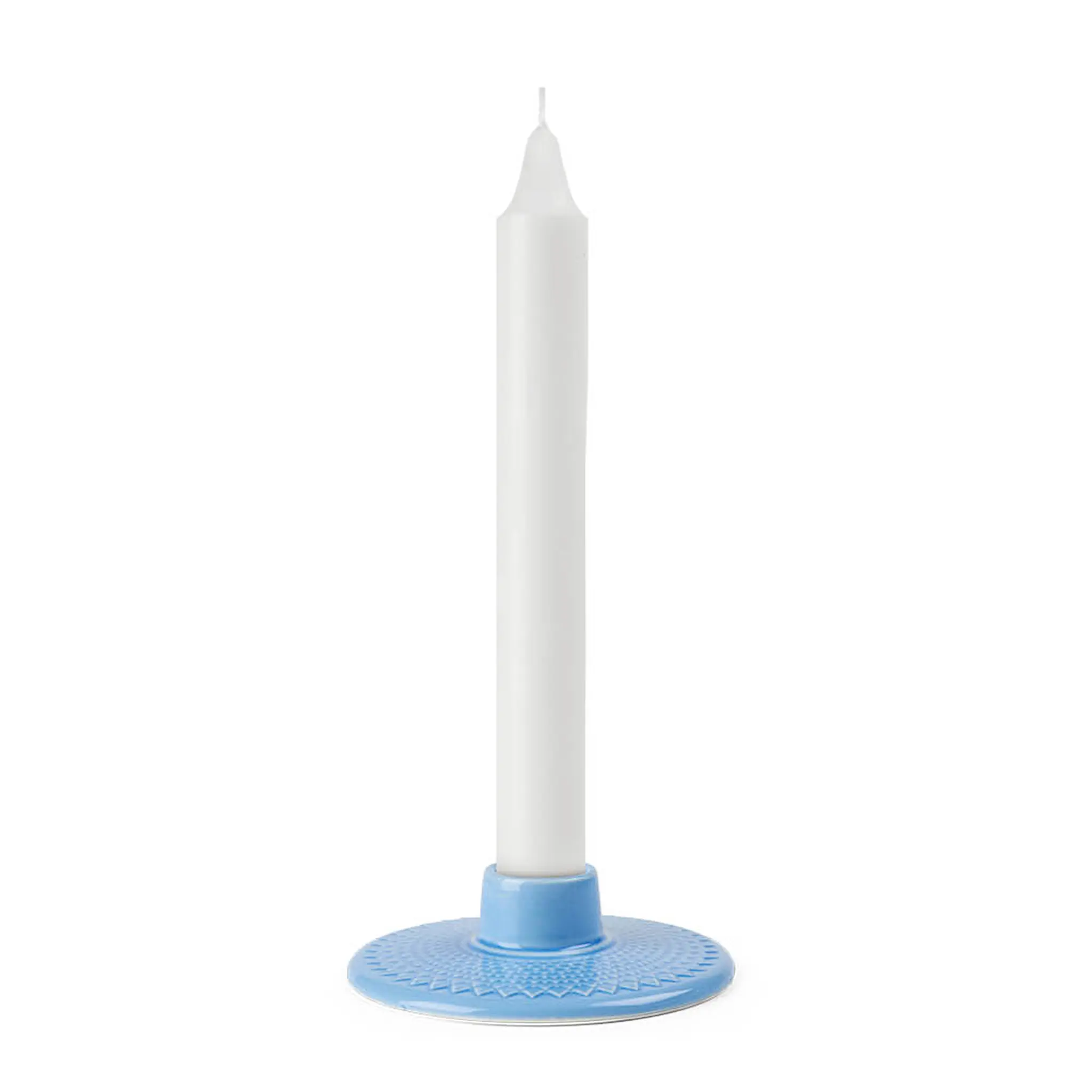 Lyngby Porcelæn Rhombe Color Ljusstake 3 cm Blå