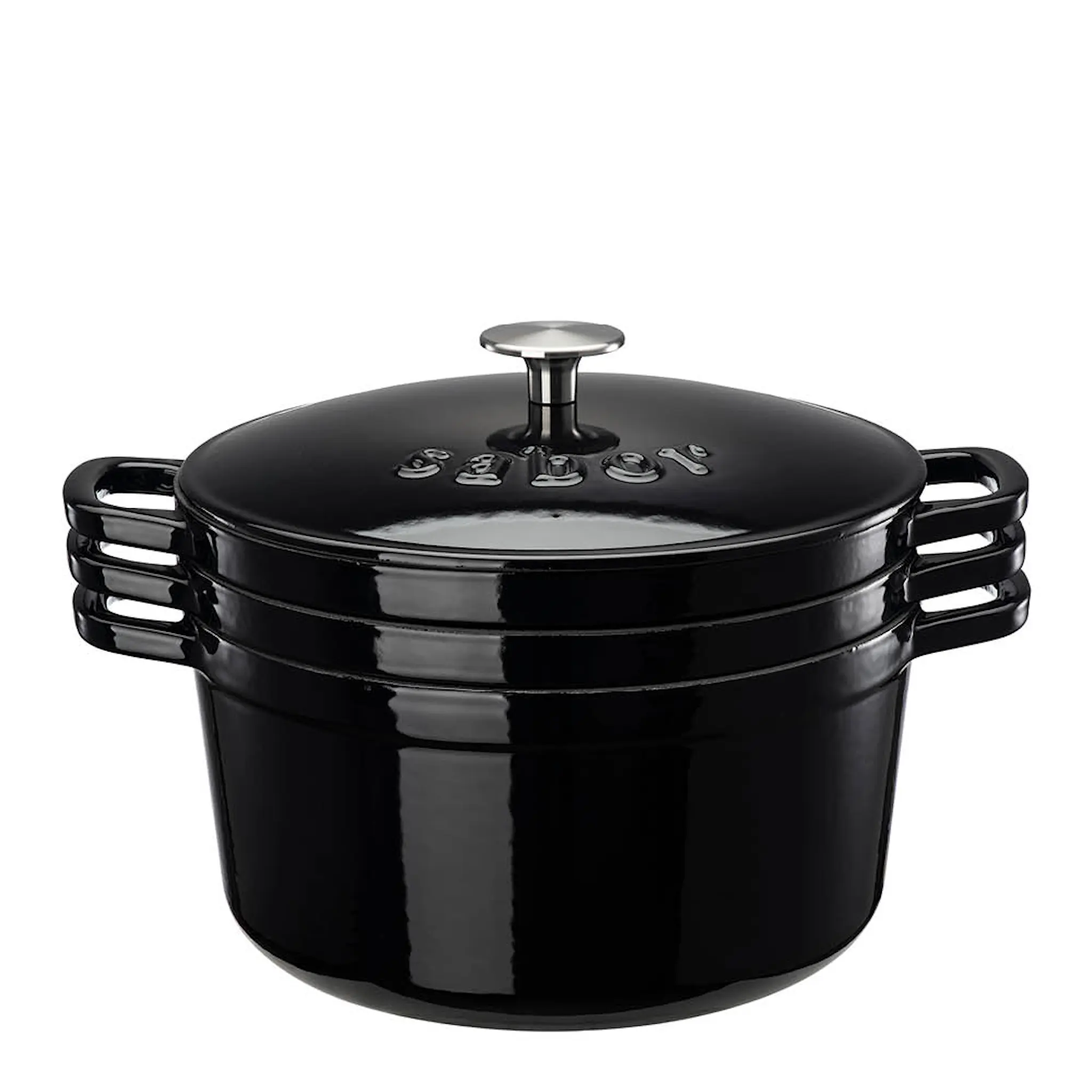 Sabor Classic valurautapatasetti 3 kpl 1,6 L + 3 L + 4,9 L musta