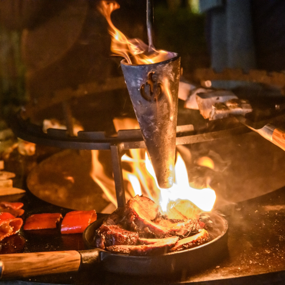 Forged Flambadou BBQ