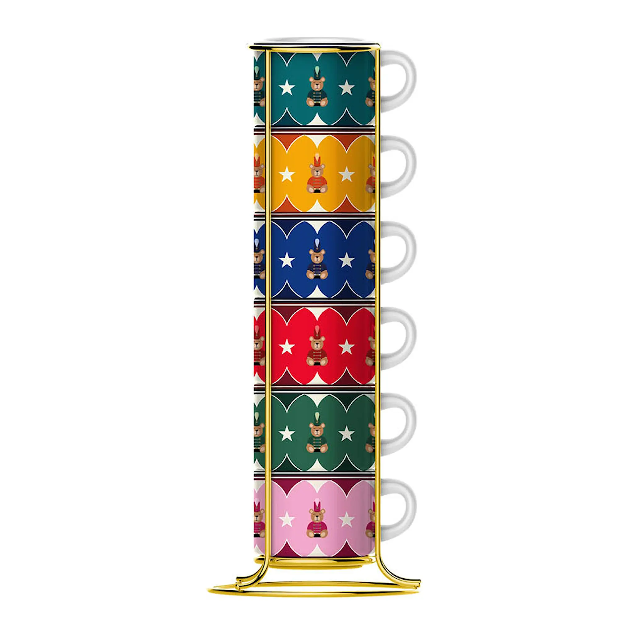 Bialetti Joyful espressokopp 6-pack 6,5 cl multi