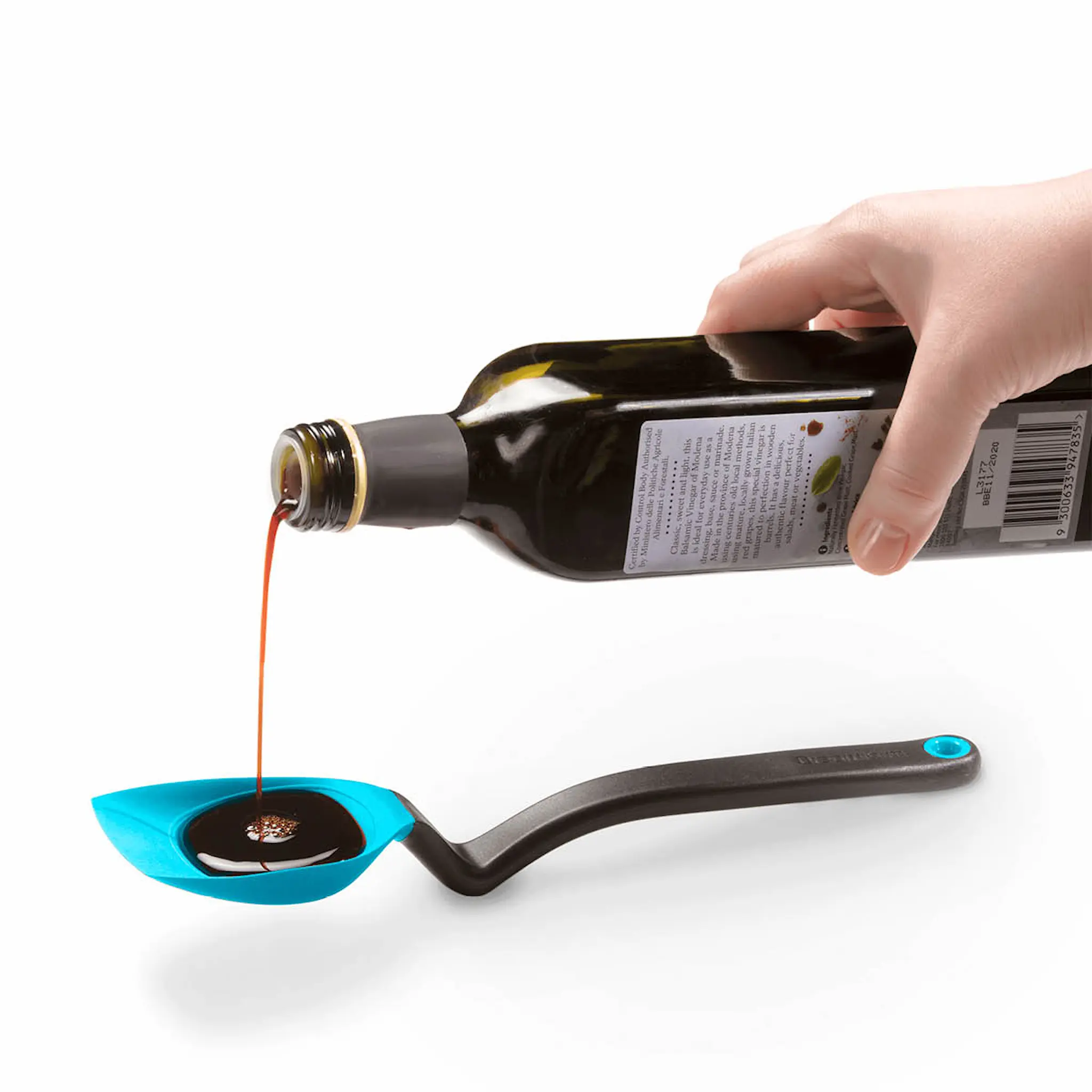 Dreamfarm Silikonsked med vinklat skaft 28 cm dreamfarm blå