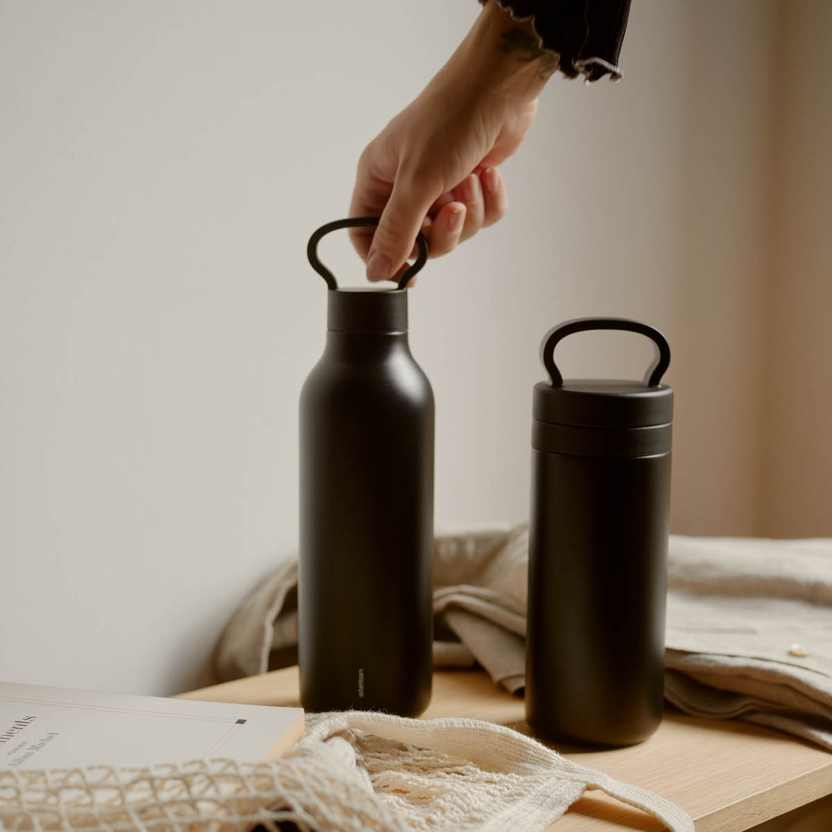 Stelton Tabi termoflaske 0,55 L svart